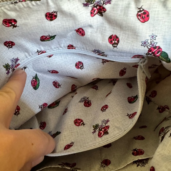 Vera Bradley Carson East West Tote in Lavender Meadow - Picture 3 of 9